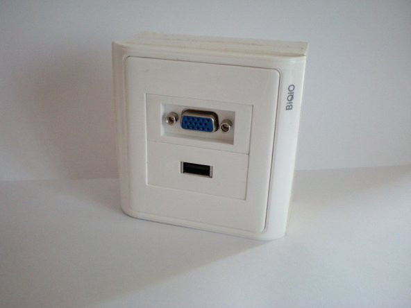 Sıva Üstü VGA+USB2.0 Duvar Prizi - 2