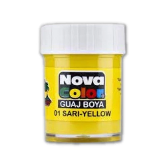 Guaj Boya 25 ml Tek Renk 1 Adet Nova Color Su Bazlı 25 ml Guaj Boya 1 Adet - 7