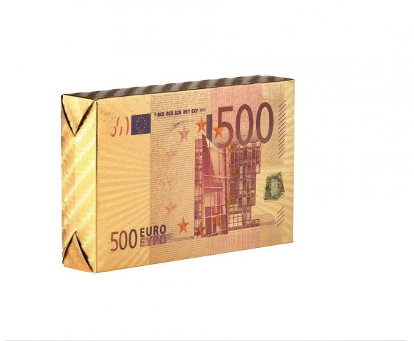Euro İskambil Kağıdı Poker Oyun Kartları Su Geçirmez Plastik Altın Folyo Havuz oyun kartı