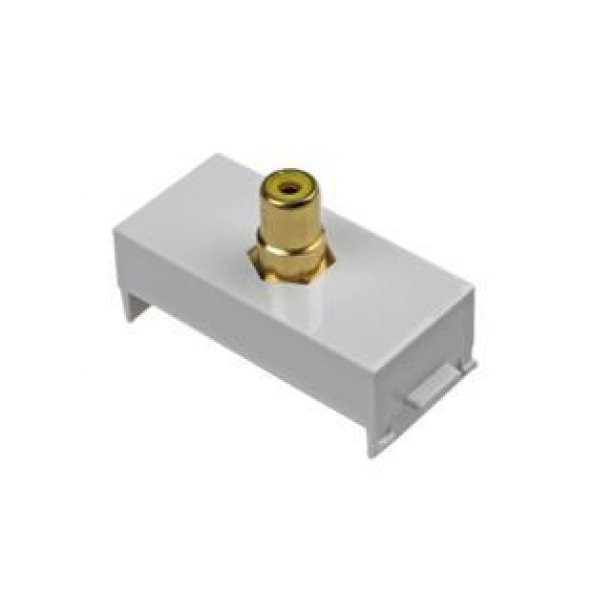22.5x45 mm Video Priz Modülü - 1x RCA Gold