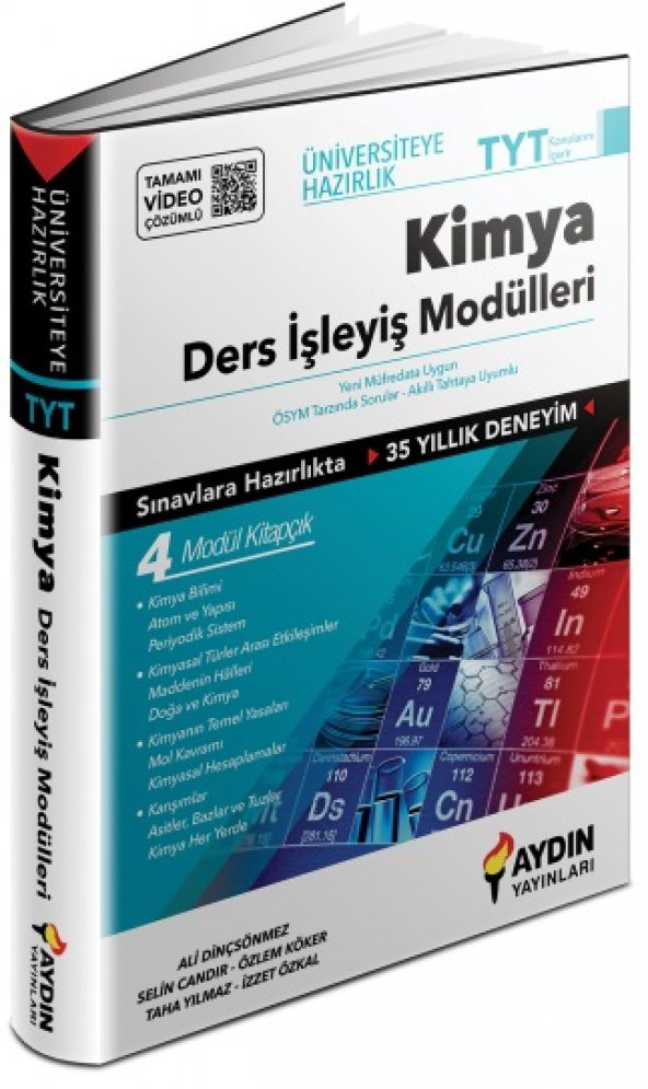 Aydın Tyt Kimya Ders İşleyiş Modülleri 2023 ürün görseli