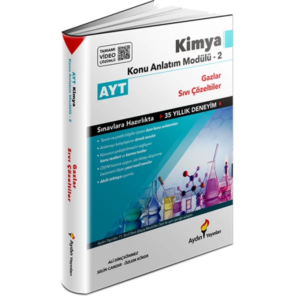 Aydın 2024 Ayt Kimya Modülü 2 Gazlar Ve Sıvı Çözeltiler 2024 - 2