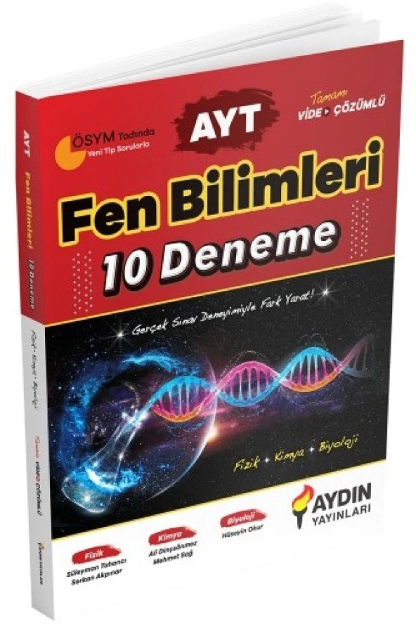 Aydın 2024 Ayt Fen Bilimleri 10 Deneme