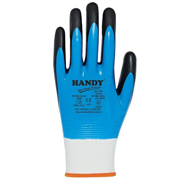 Handy H1701 Kalın Nitril Kaplama İş Sanayi İnşaat Usta Eldiveni - 2