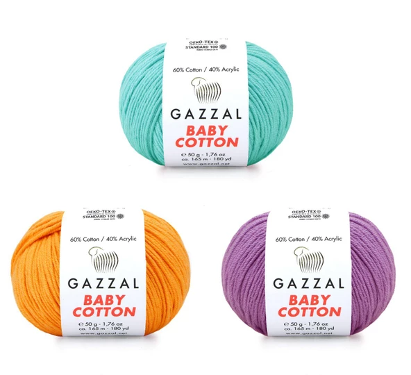 Gazzal Baby Cotton Amigurumi 50gr - Örgü İpi