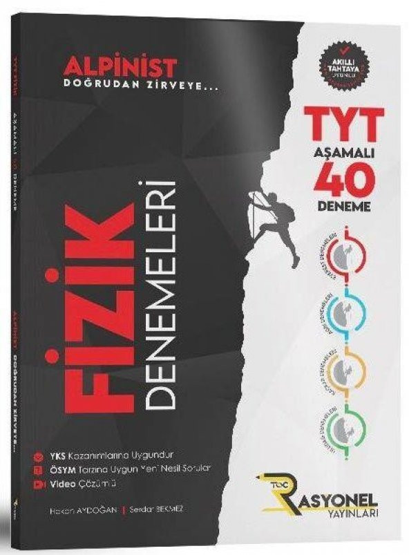 TYT Fizik Alpinist Aşamalı 40 Deneme Rasyonel Yayınları