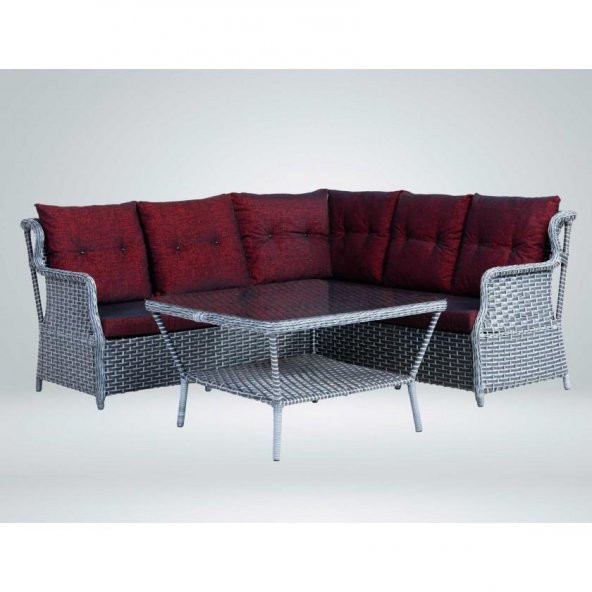 Prado Versay Rattan Bahçe Balkon Köşe Takımı KG8001 - 1