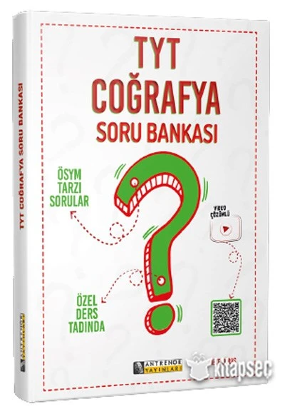 YKS TYT Coğrafya Soru Bankası Antrenör Yayınları