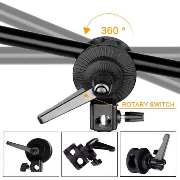 Cazipshop Yemek Çekim Işığı Ürün Çekim Işığı 50x70 Softbox Deveboynu Set - 7