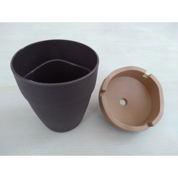 KOKUSUZ KÜLLÜK BEJ 8cm (ARAÇ EV OFİS) PRATİK KÜLLÜK, KÜL TABLASI - 3