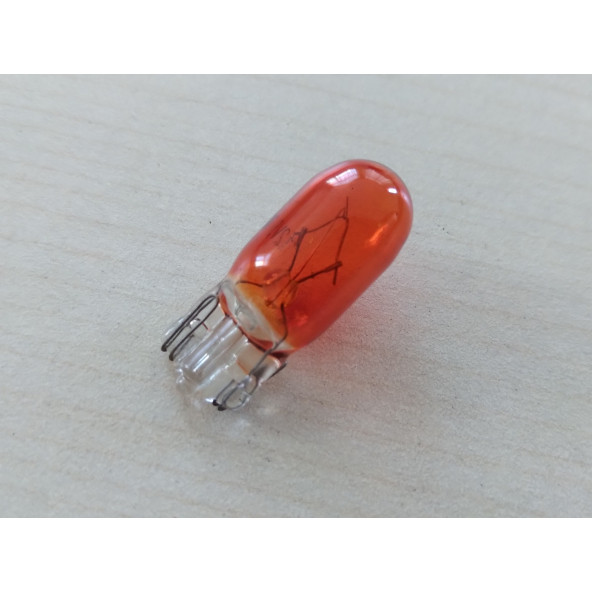 T10 DİPSİZ AMPUL (İTHAL) TURUNCU 12V (2ADET FİYATI) T10 PARK, SİNYAL, PLAKA, GERİ VİTES AMPULU - 3