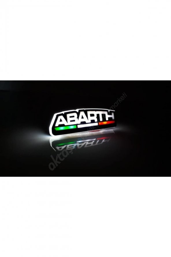 Panjur Pleksi Işıklı Abarth Yazılı - 2