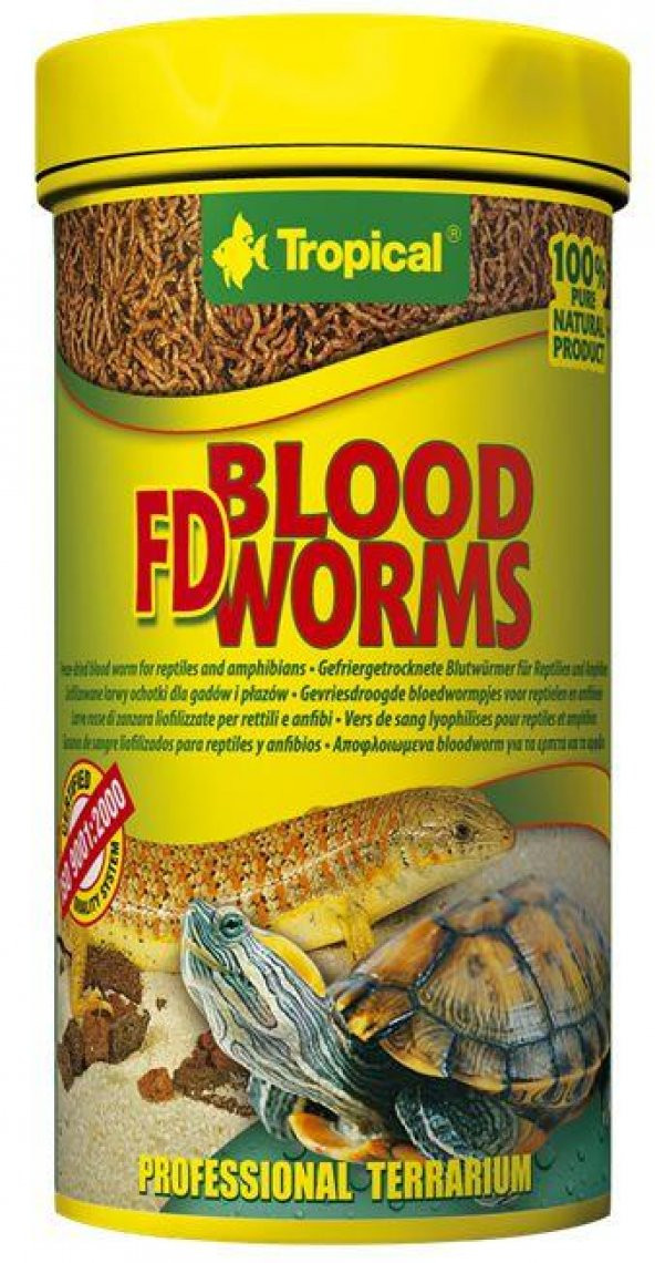 Tropical Blood Worms 250ml / 17gr. (kan Kurdu)