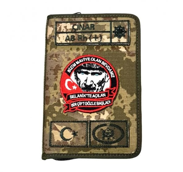 Kamuflaj Ajanda Defter Kabı Kamuflaj Organizer Kalemlik - 5