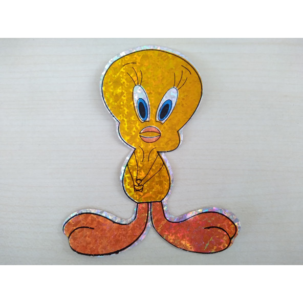 Tweety STİCKER 11x9cm - Tweety ETİKETİ - Tweety ÇIKARTMASI