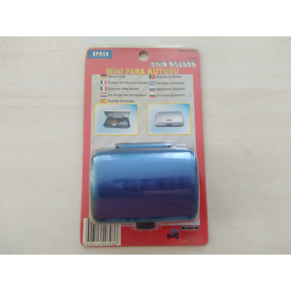 Bozuk Para Kutusu MAVİ (ARAÇ, EV, OFİS) Anahtarlık Ve Çok Amaçlı Toka Takı Kutusu, Anahtar Kutusu - 3