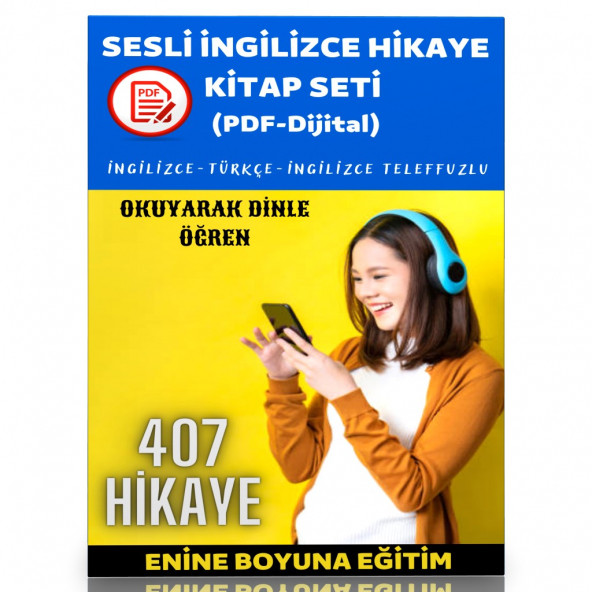 Sesli İngilizce Hikaye Kitap Seti (407 Sesli Hikaye)