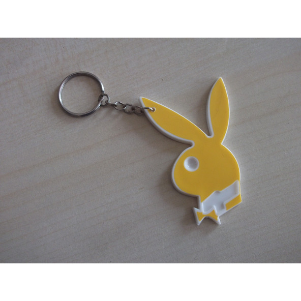 Anahtarlık PLAYBOY PLASTİK SARI (PLAYBOY LOGO) PLAYBOY MASKOT, PLAYBOY Asma Süs, OTO ANAHTARLIĞI ürün görseli 1