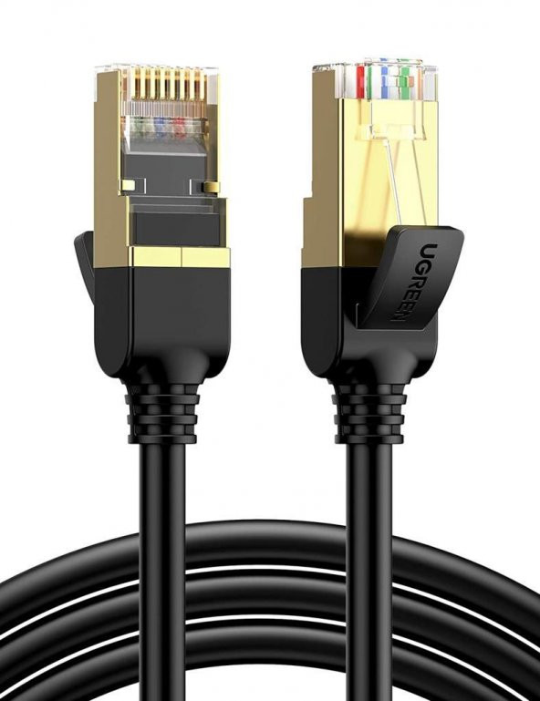 UGREEN Cat7 Esnek Ethernet Kablosu Altın Kaplama 10Gbps 60
