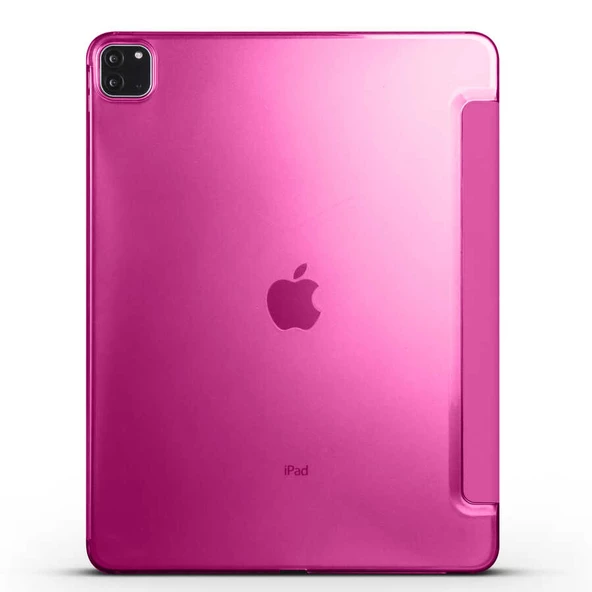 Apple iPad Pro 12.9 2021 (5.Nesil) Smart Cover Standlı 1-1 Kılıf - Resim 8