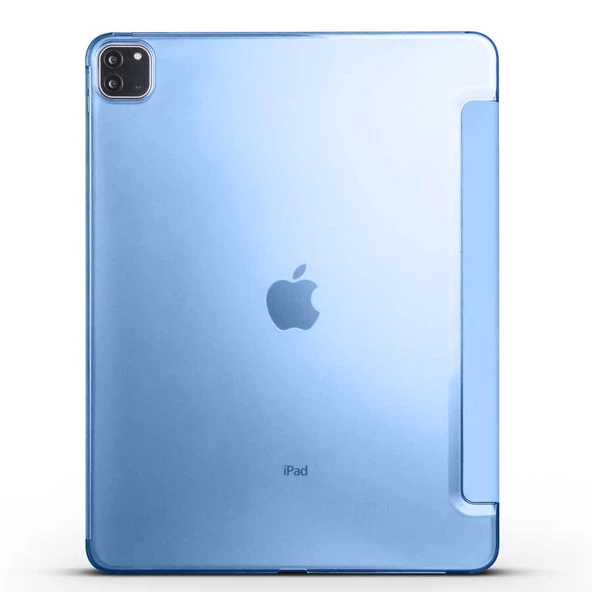Apple iPad Pro 12.9 2021 (5.Nesil) Smart Cover Standlı 1-1 Kılıf - Resim 9