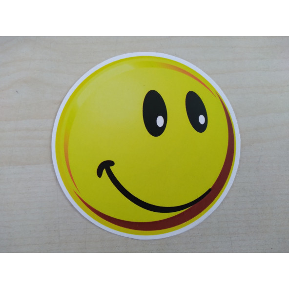 Emoji sticker Sevimli 8x8cm Emoji logosu - Emoji arması - Emoji ETİKETİ - Emoji Çıkartma