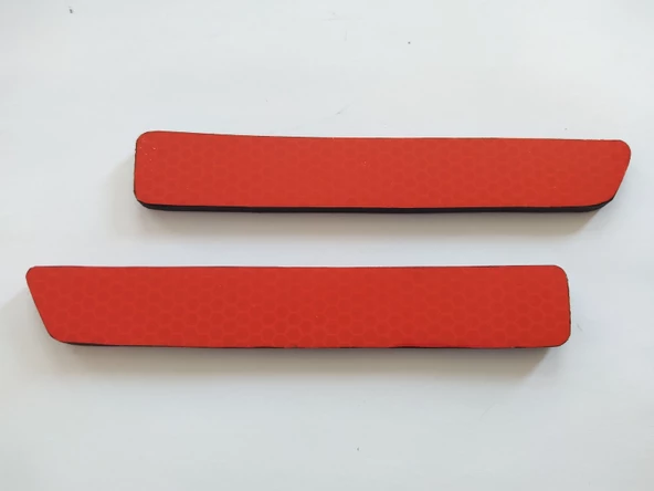 DOBLO 3 ARKA TAMPON REFLEKTÖRÜ SAĞ SOL (YAPIŞTIRMALI) KIRMIZI - KEDİGÖZÜ - DOBLO REFLEKTÖR