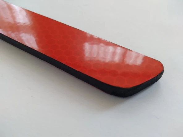 DOBLO 3 ARKA TAMPON REFLEKTÖRÜ SAĞ SOL (YAPIŞTIRMALI) KIRMIZI - KEDİGÖZÜ - DOBLO REFLEKTÖR - 2