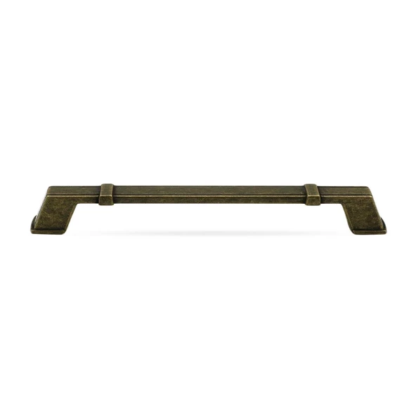 Passage (192 mm-192.2 cm) Eskitme Antik Sarı Metal Mobilya Mutfak Dolabı Dolap Kulpu Kulbu Kulpları - Resim 4