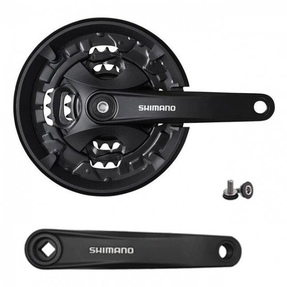 Shimano Altus 9lu Kare Mil Aynakol Takım 44/32/22T 175mm - 1