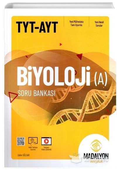TYT AYT Biyoloji A Soru Bankası Madalyon Yayınları