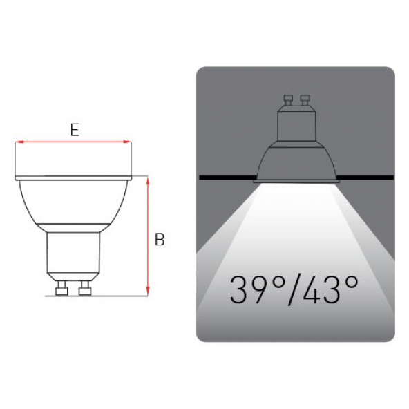 PANASONIC 4W GU-10 DUYLU 4000K LED AMPÜL - 3