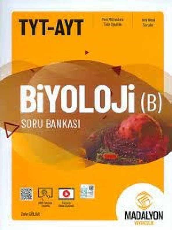 TYT AYT Biyoloji B Soru Bankası Madalyon Yayınları