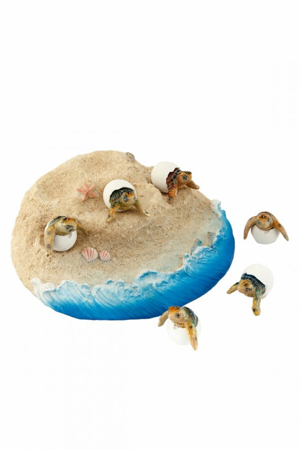 Vitale Pretty Kumda Carette Caretta Kaplumbağalar Biblo Süs Karetta - 3