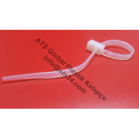 Çift Kilitli Kablo Bağı Plastik Cırt Kelepçe 4.8X165 200 Adet - Resim 5