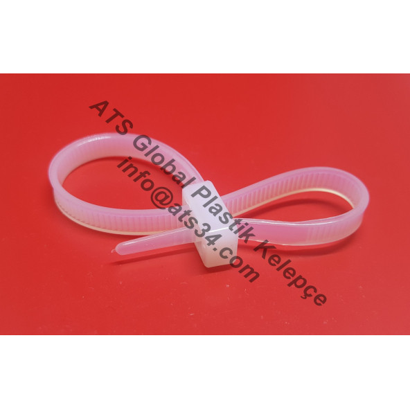 Çift Kilitli Kablo Bağı Plastik Cırt Kelepçe 4.8X165 200 Adet - Resim 7