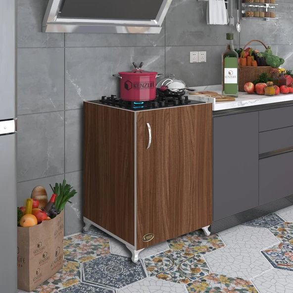 Kenzlife ocak dolabı kamuran cvz 85*60*56 hazır mutfak ankastre gömme ocak için arkalıksız ürün görseli 1