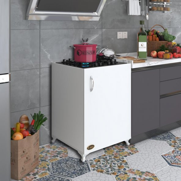 Kenzlife ocak dolabı benek byz 85*60*56 hazır mutfak ankastre gömme ocak için arkalıksız ürün görseli 1