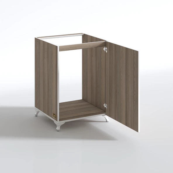 Kenzlife ocak dolabı kamuran crd 85*60*56 hazır mutfak ankastre gömme ocak için arkalıksız - Resim 3