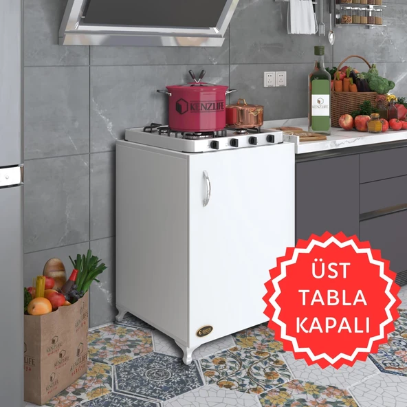 Kenzlife ocak dolabı hoşseda byz 85*60*56 hazır mutfak klasik set üstü ocak için arkalıksız