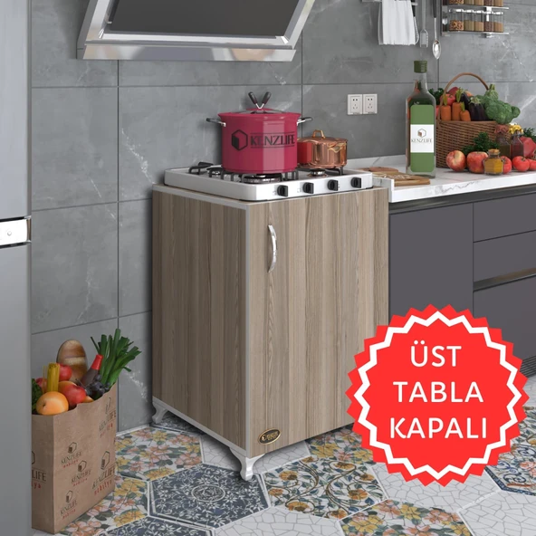 Kenzlife ocak dolabı hoşseda crd 85*60*56 hazır mutfak klasik set üstü ocak için arkalıksız