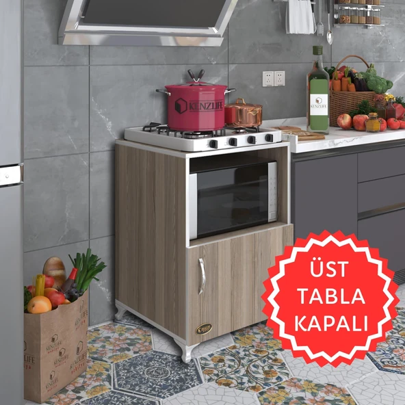 Kenzlife ocak dolabı revbahar crd 85*60*56 hazır mutfak klasik set üstü ocak için arkalıksız