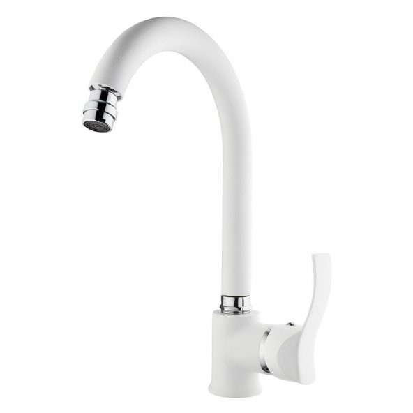 Gms Akdeniz Beyaz Krom Lavabo, Banyo, Eviye Batarya Set - 2