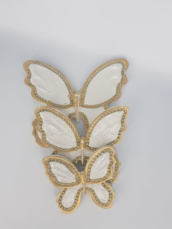 Emg İthalat EMG 102 Kelebek Kanallı Taşlı 3Lü - 8