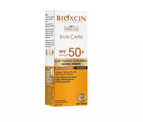 Bioxcin Sun Care Spf50+ Çok Yüksek Korumalı Güneş Kremi - Kuru/Normal Citler İçin 50 ml