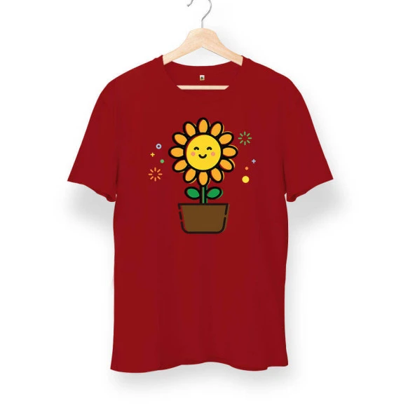 Cute Sunflower Ayçiçek Unisex Kısa Kol Tişört