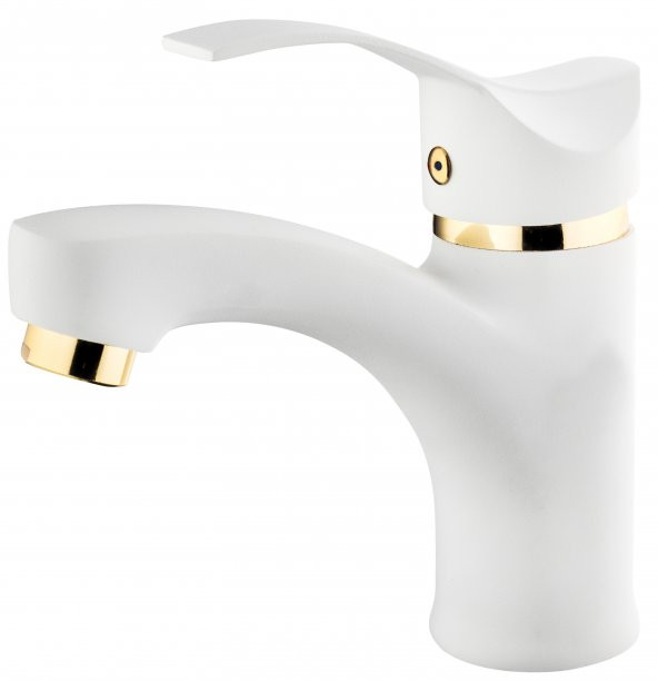 Gms Akdeniz AKD300 Beyaz Altın Lavabo Bataryası