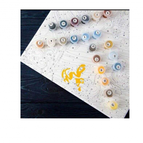 Renkli Köpek Sayılarla Boyama Seti - Resim 2