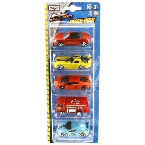 Maisto Fresh Metal 5'li Oyuncak Araba Seti Model 10