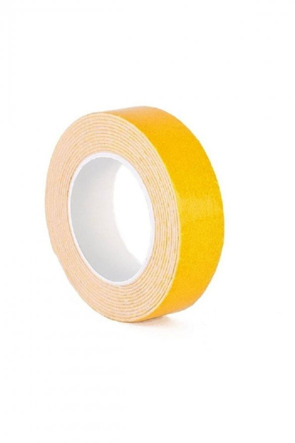 Çift Taraflı Köpük Bant Yapışkan 2 Metre 18 Mm 1 Adet